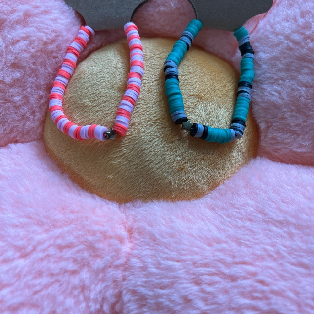 2pcs sunset and sun shine bracelets 🩷💚